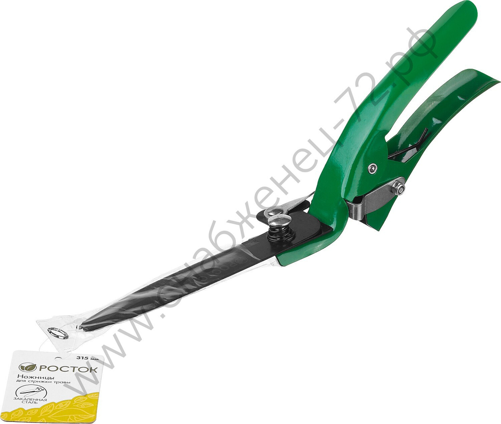 РОСТОК 315 мм, углеродистая сталь, закаленные лезвия, стальные ручки, ножницы для стрижки травы (422005)