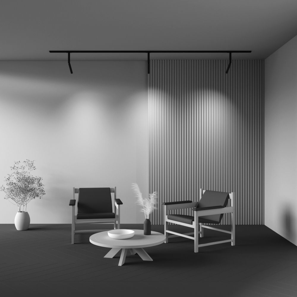 Трековый однофазный светодиодный светильник Maytoni Unity   TR142-1-6W4K-B