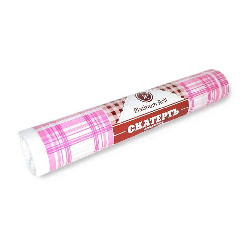 Скатерть п/эт 110х180"Клетка красная"5шт/рул. Platinum Roll