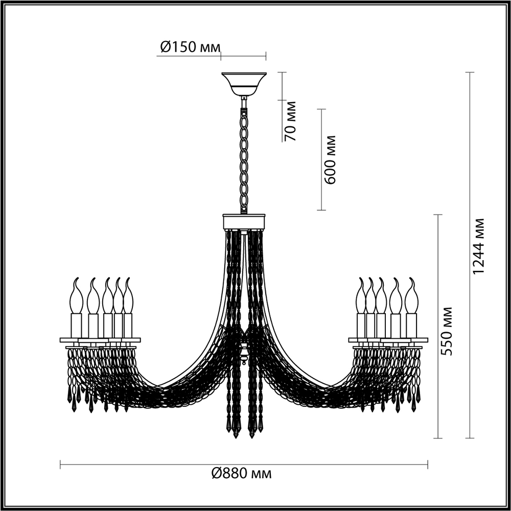 Люстра подвесная Odeon Light 5063/10 CAPEL