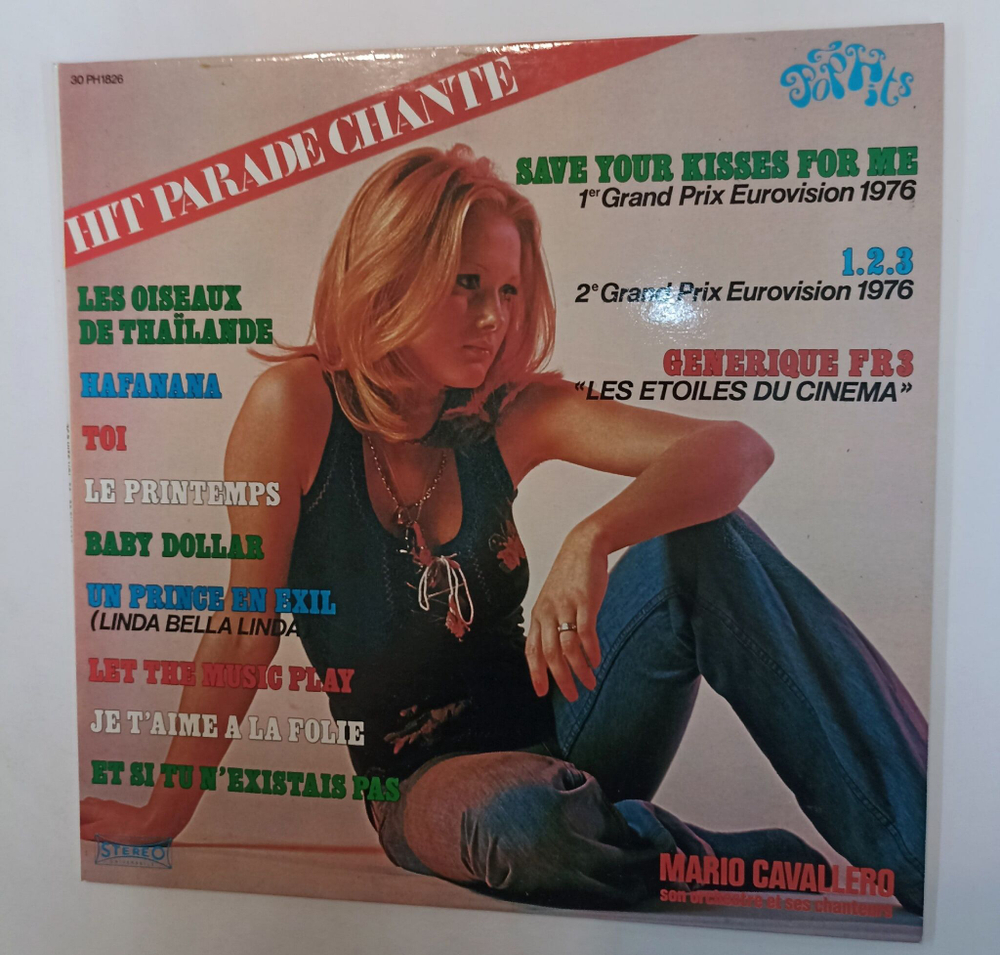 Винтажная виниловая пластинка LP Mario Cavallero Son Orchestre Et Ses Chanteurs Hit Parade Chante Pop Hits Vol. 26 (France 1976)