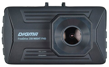 Видеорегистратор Digma FreeDrive 208 Night FHD черный 2Mpix