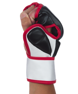 Перчатки для MMA FALCON GEL, ПУ, черный, S