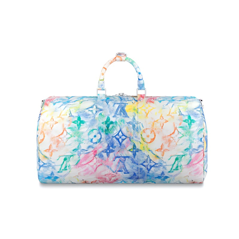 LOUIS VUITTON Keepall Bandouliere 50 Pastel Multicolor