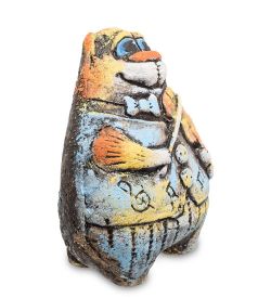 KK- 99 Фигурка «Кот со скрипкой» шамот