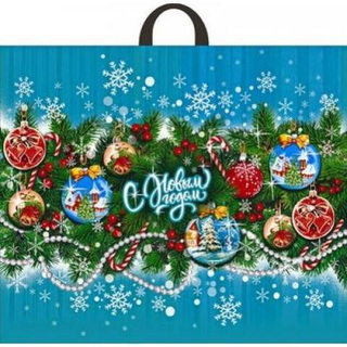 Пакет с петл. ручкой ПВД 60х50 (70 мкм) Снежное варьете /1шт