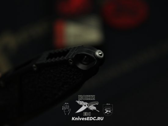 Нож Microtech Socom Elite 161A-10AP Tanto Edge Apocalyptic - черная алюминиевая рукоять, сталь M390