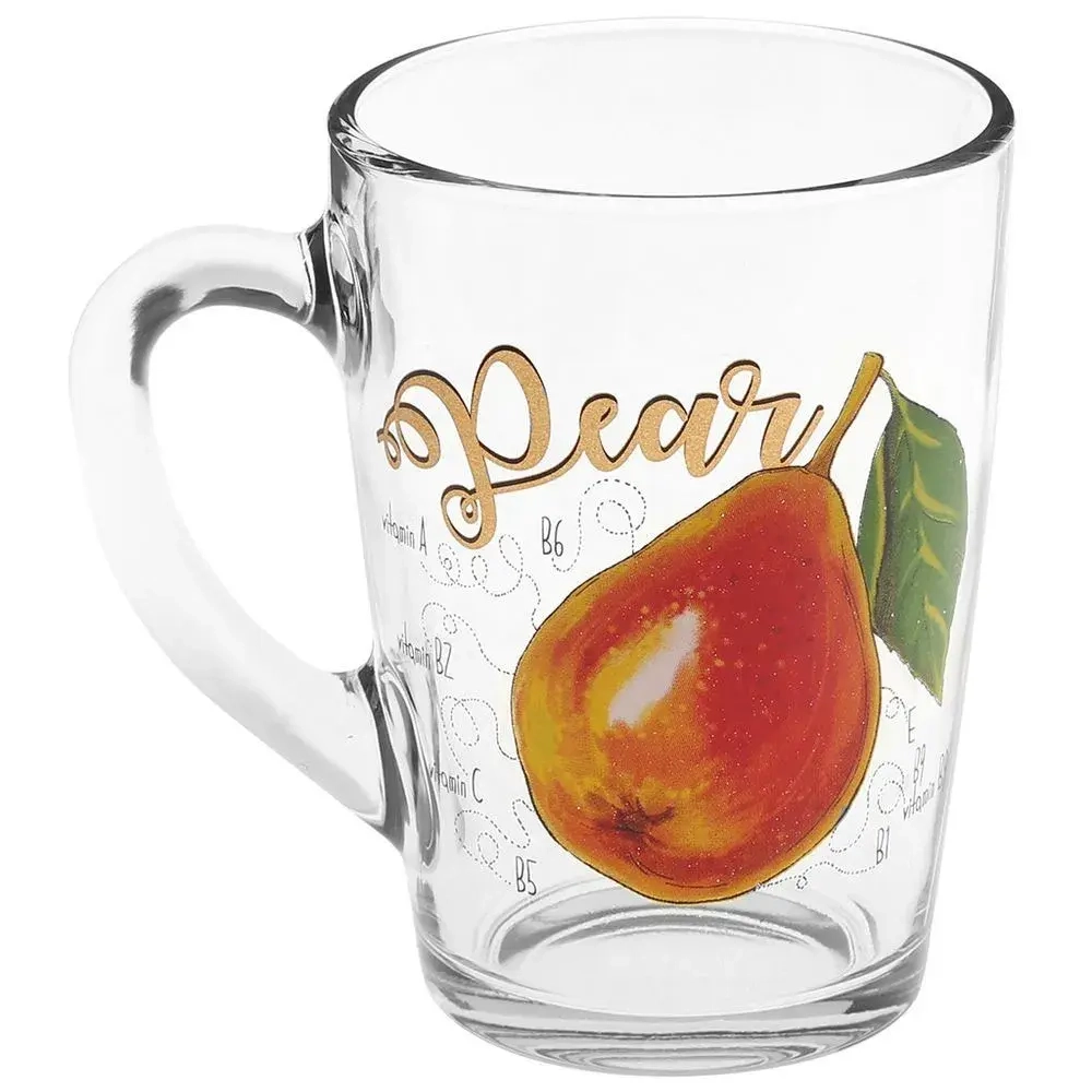 Кружка Каппучино 300 мл Полезная груша