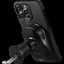 Автомобильный держатель Pitaka MagEZ Car Mount Pro 2 Qi2, Чёрный (CM2402N)