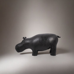 Банкетка Пуф Бегемот Черный средний