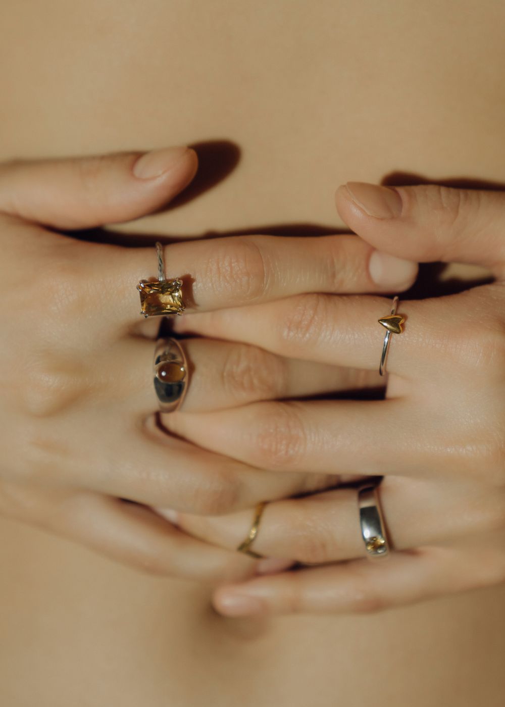 Кольцо Crystal Eye с цитрином