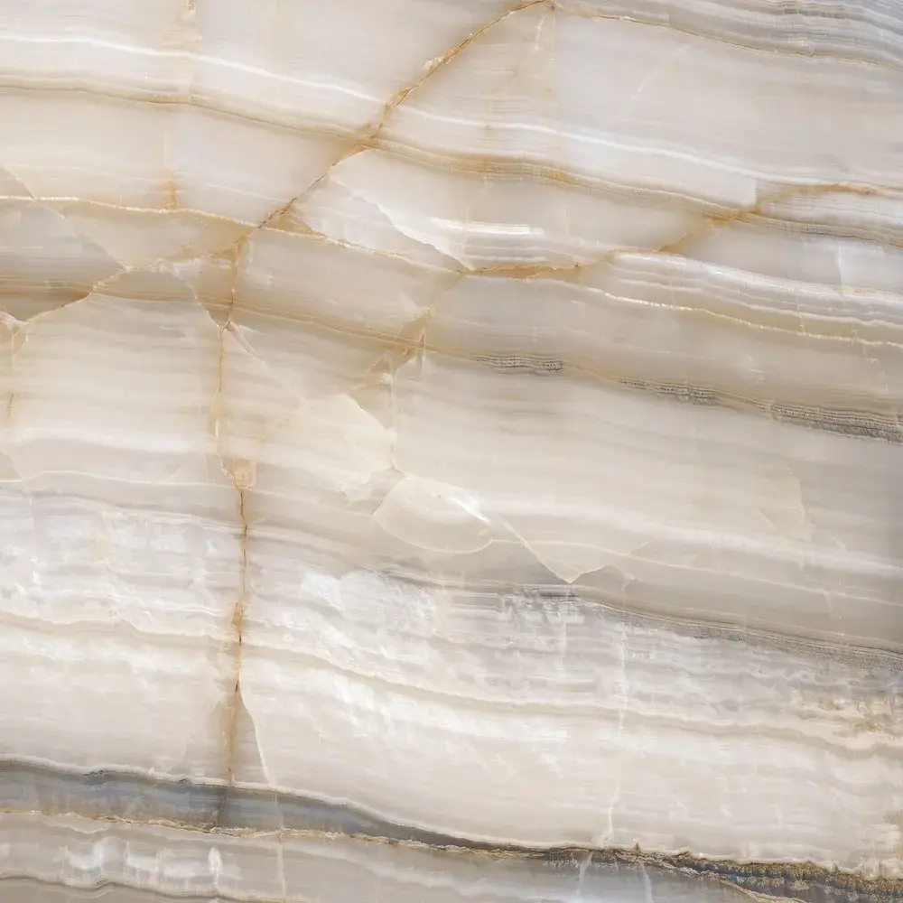 Керамогранит Alma Ceramica GFU57SMD40L Smeraldo 57x57 бежевый лаппатированный под оникс