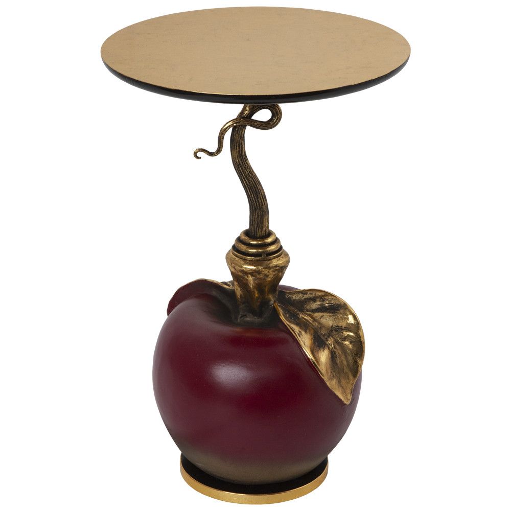 Столик декоративный с золотой столешницей Яблоко Евы Кардован