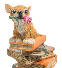 ED-254 Фигурка «Щенок с цветком»