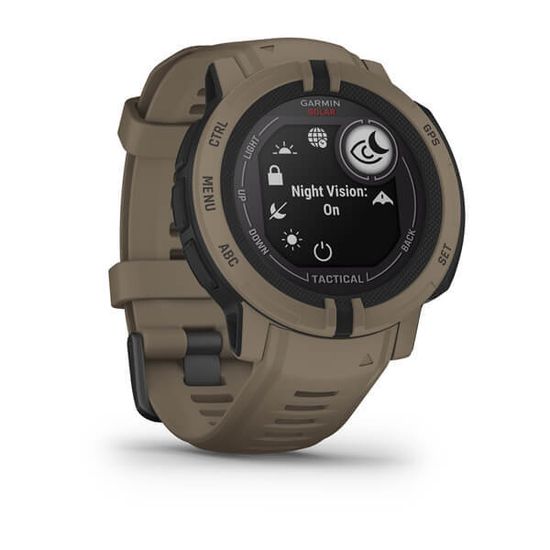 Спортивные прочные часы Garmin Instinct 2, Solar, Tactical Edition, Coyote Tan, 010-02627-04
