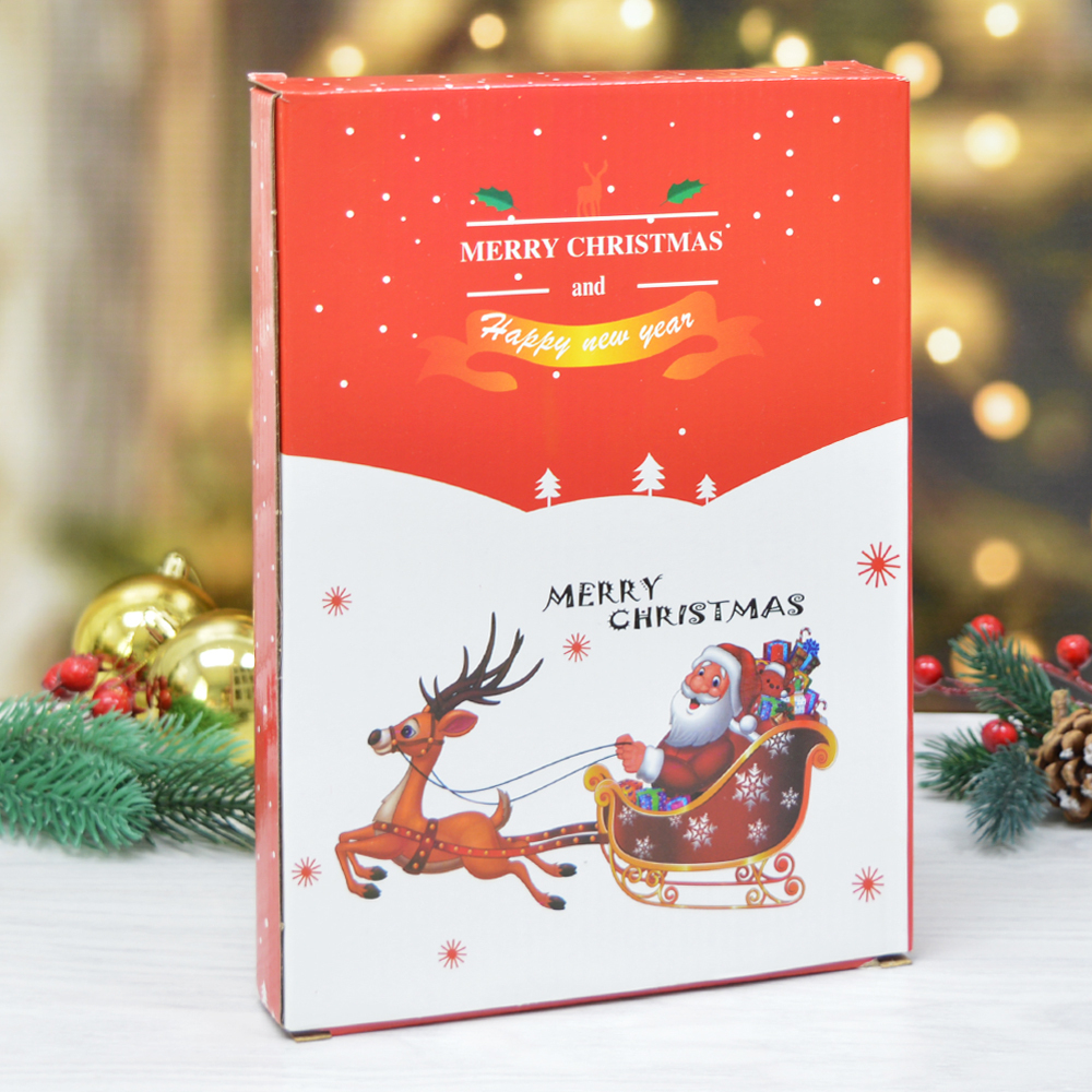 Фигура светодиодная "Дед Мороз в санях" 15*26см, 1 режим, батарейки 3ААА