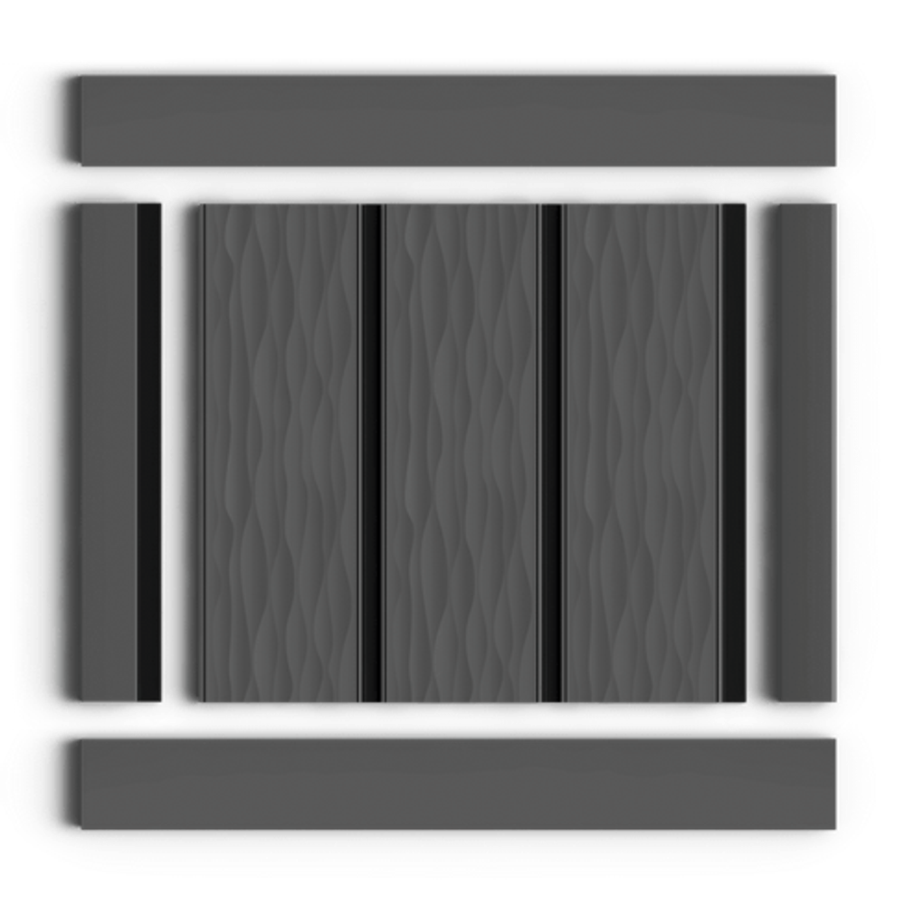 Стеновая панель HiWood декорированная, 270x12 см