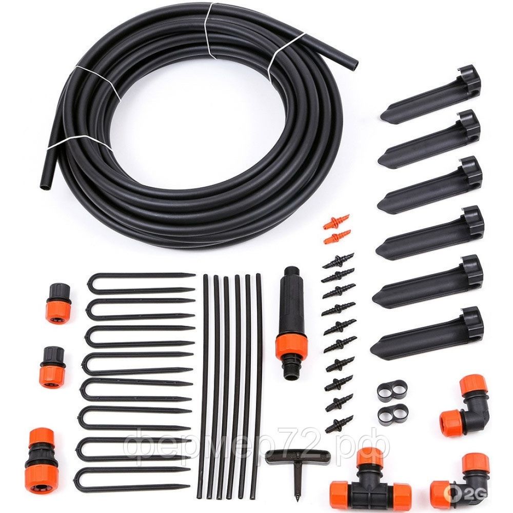 Наборы для дождевого полива ЖУК на 2 грядки