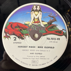 Винтажная виниловая пластинка LP Mike Oldfield Hergest Ridge (Japan 1974) (Obi)