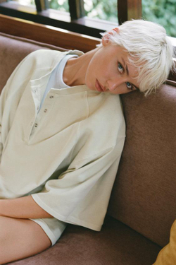 ZARA КРОП-ТОП ИЗ ТКАНИ С ЭФФЕКТОМ ПОТЕРТОСТИ, СВЕТЛО-ЗЕЛЕНЫЙ