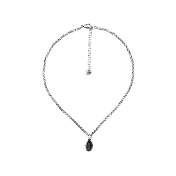 Колье Ciclon с муранским стеклом и серебряным покрытием B182856-10 BW/S