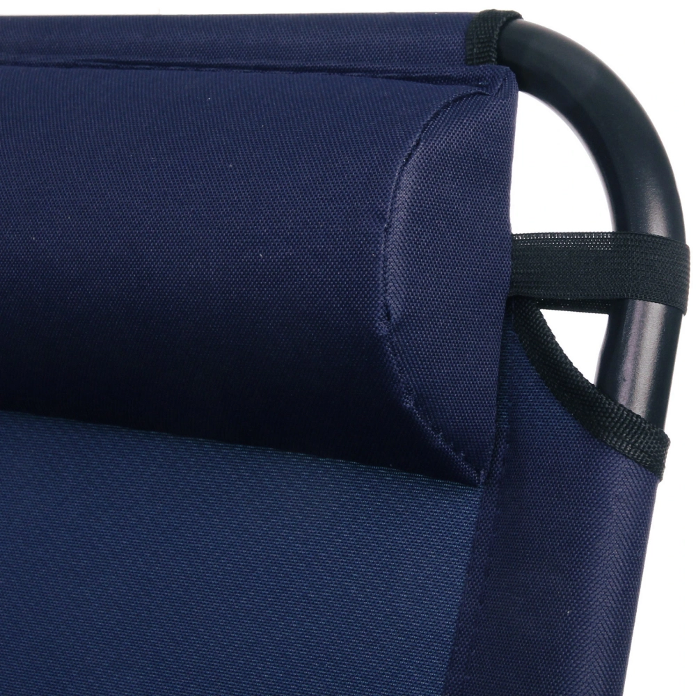 Кресло складное с подлокотниками TFS1608, 54*68*95 см, 3 положения, темно-синий.