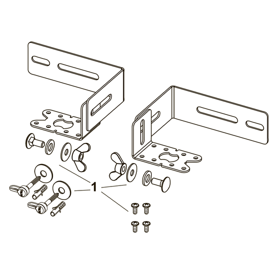Кронштейны Tece TECEdrainprofile для монтажа на стене или на полу (674001)