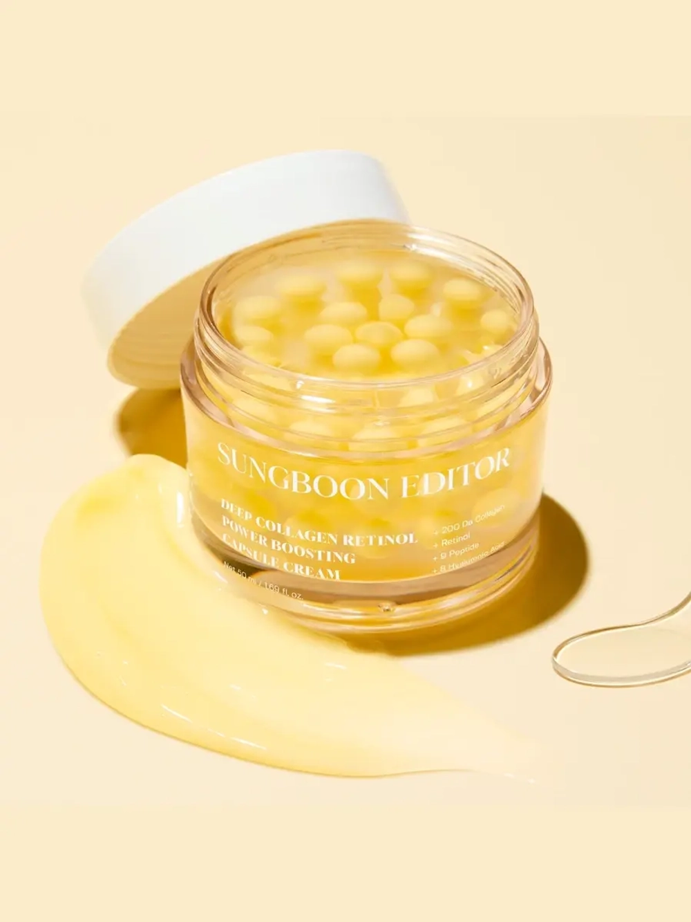 Sungboon Editor Капсульный крем с коллагеном и спикулами для упругости и сияния кожи Deep Collagen Retinol Power Boosting Capsule Cream 50 мл