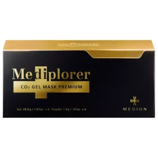 Mediplorer  Премиальная гелевая маска СО2 для лица Медиплорер- CO2 Gel Mask Premium, гель 28 г х 6 шт., порошок 1.9 г х 6 шт.