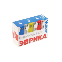 Бинокль детский Veber «Эврика» 3х28, красный - Комплект поставки