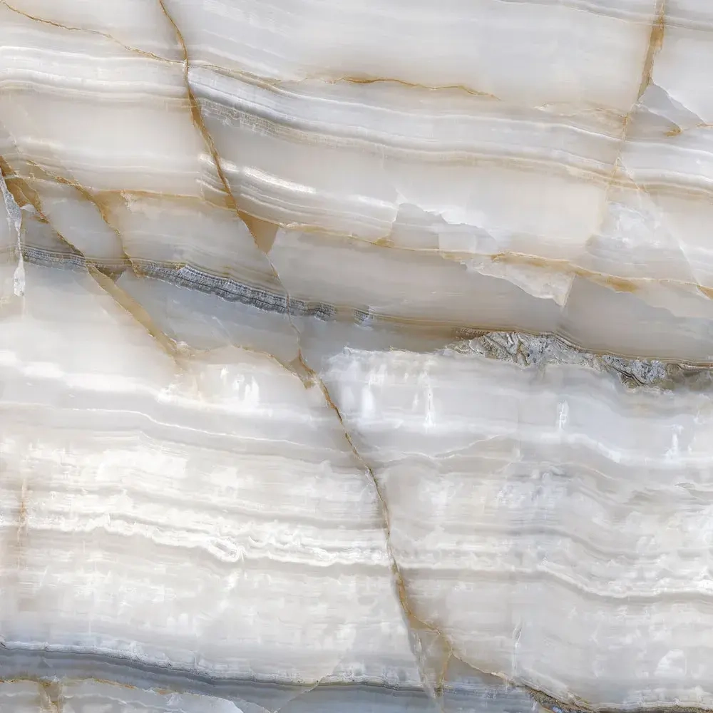 Керамогранит Alma Ceramica GFU57SMD70L Smeraldo 57x57 серый лаппатированный под оникс