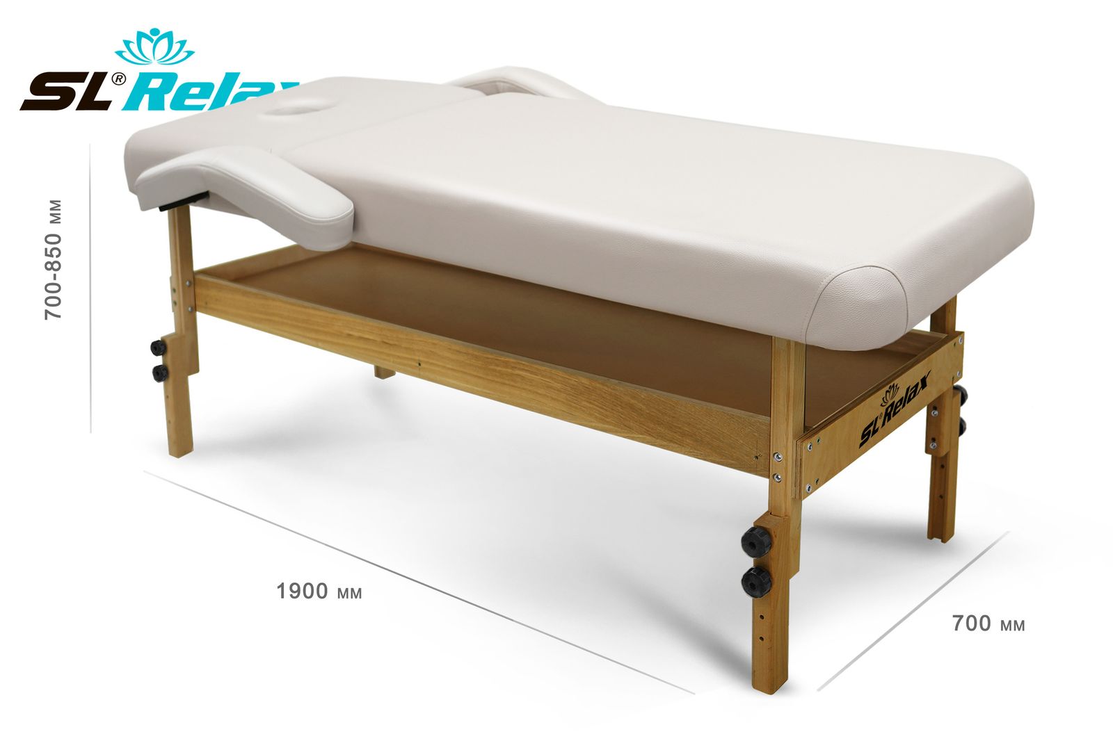 Массажный стол Relax Comfort-M бежевая кожа (№6) фото №10