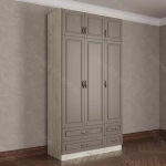 Шкаф распашной с антресолью 3/6 (мадес)