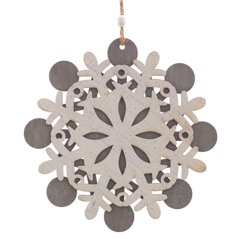 GAEM Украшение новогоднее "Снежинка", L15 W0,6 H15,5 см, 3в.