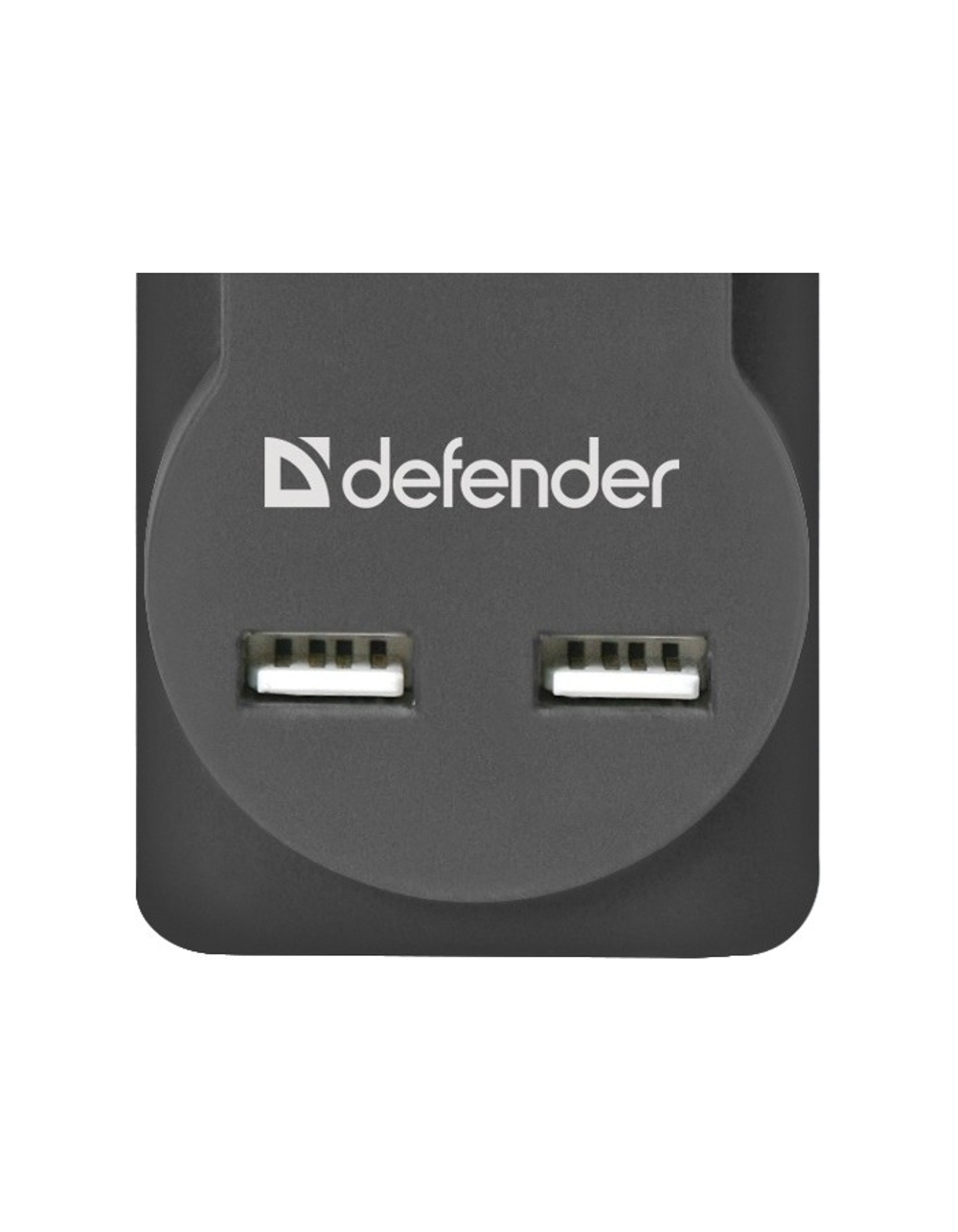 Defender Фильтр DFS 751 1.8м, 5 розеток, 2xUSB, 2.1A (99751)