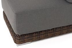 "Капри" модуль диванный прямой с подушками, цвет коричневый