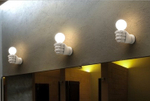 Wall design lamp Hand  (White)