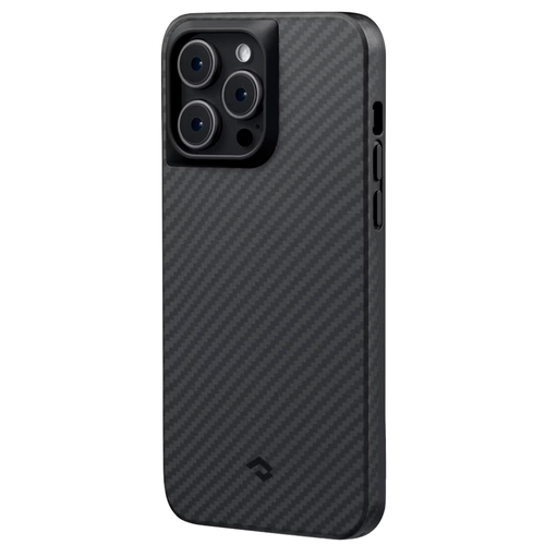 Чехол из арамидного волокна с поддержкой MagSafe PITAKA MagEZ Case Pro 3 1500D для iPhone 14 Pro Max, Black / Grey Twill (Cаржевое переплетение)