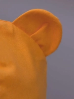 Детская оранжевая панама на завязках пляжная