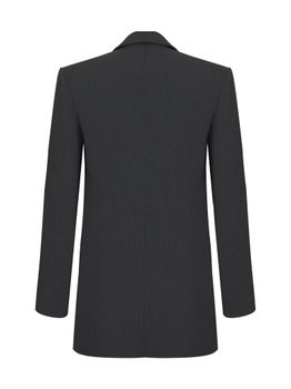 Жакет однобортный в полоску