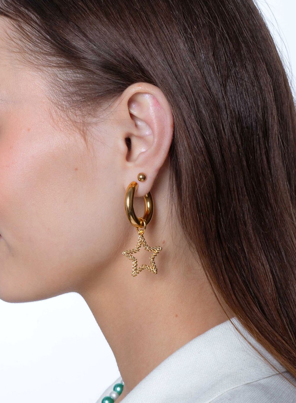 Подвеска Звезда из стали с фактурой