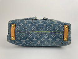Сумка Louis Vuitton BLUE MONOGRAM DENIM & VACHETTA LEATHER BAGGY PM