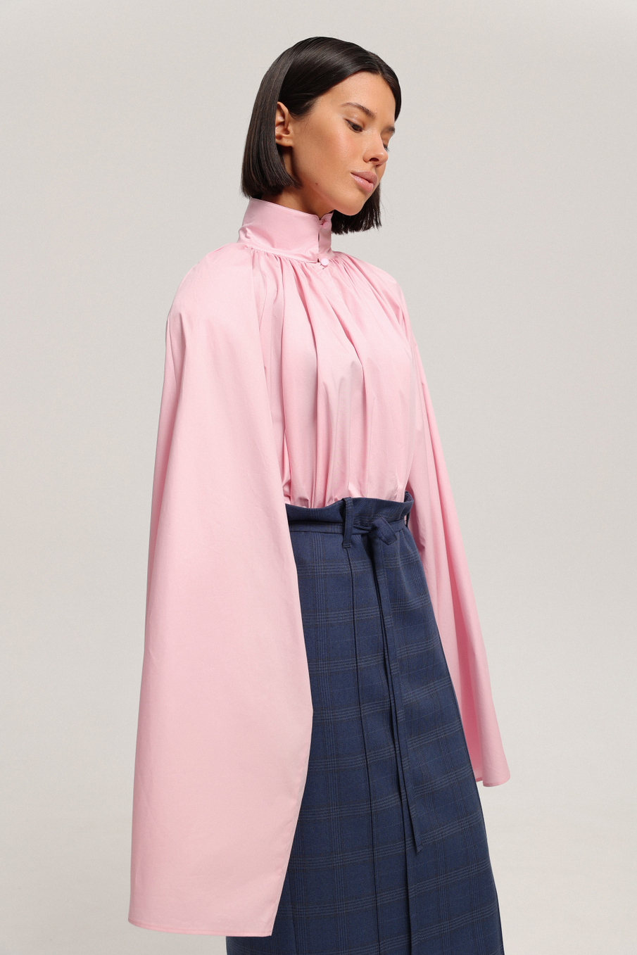 Блуза со съёмными манжетами