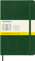 Блокнот Moleskine Classic (QP061K15) Large 130х210мм 240стр. клетка твердая обложка зеленый