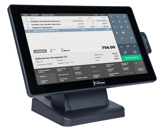 Сенсорный монитор POScenter EVA-156 Pro (15,6&quot;, 16:9, 1920х1080, PCAP, VGA, HDMI, MSR)