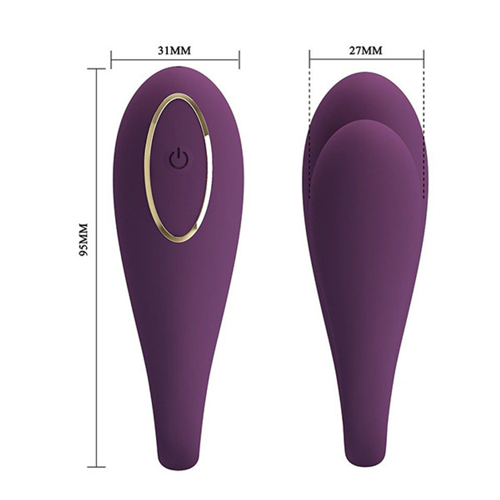 Фиолетовый вибратор для двоих Pretty Love August BI-014582HP-1