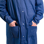 Плащ-дождевик Следопыт PF-RC-09 72х125см Плотный PVC на кнопках с капюшоном и чехлом цв.Синий -