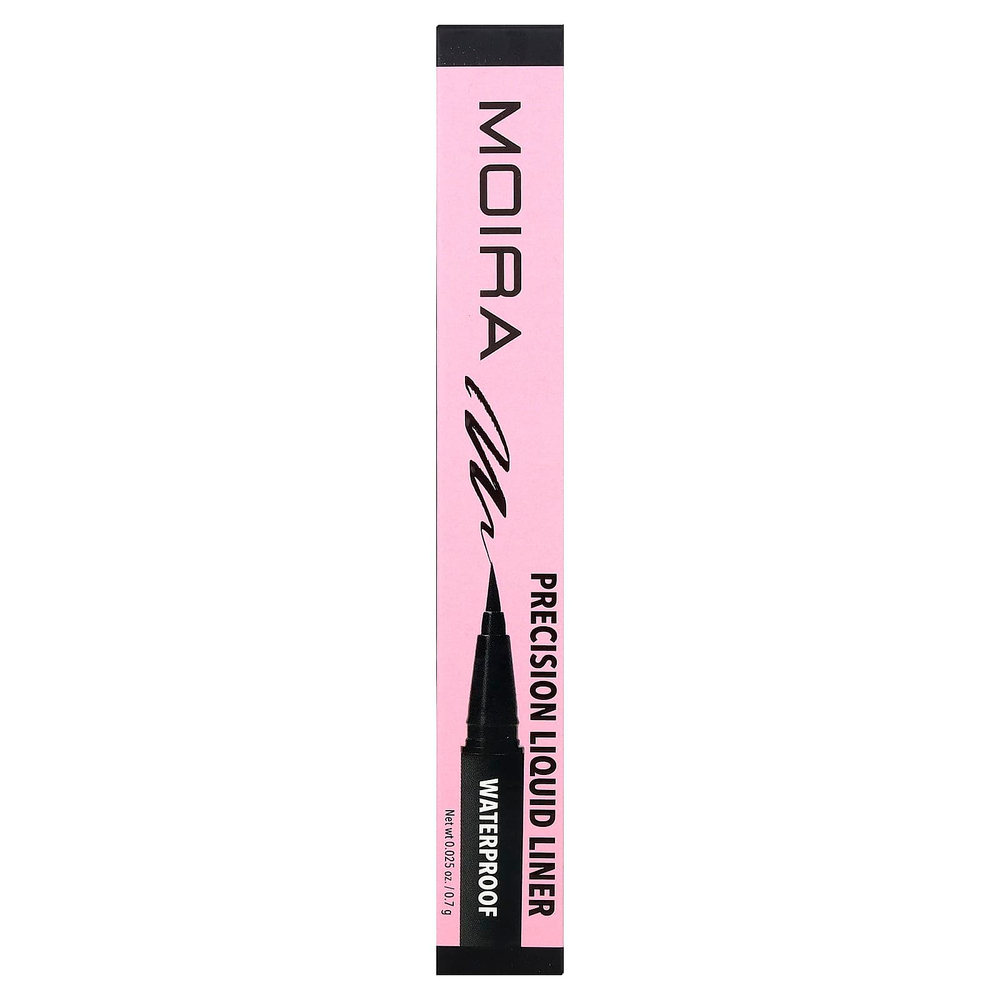 Moira Beauty, жидкая подводка, водостойкая, оттенок 01 черный, 0,7 г (0,025 унции)