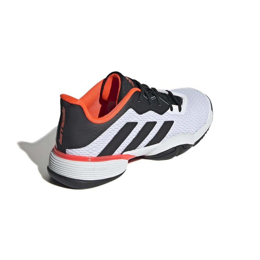 детские Кроссовки теннисные Adidas Barricade K - cloud white/core black/solar red