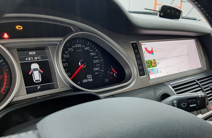 Магнитола для Audi Q7 2009-2015 (MMI 3G) - RDL-8802 монитор 10.25" на Android 14, Быстрая, CarPlay, 4G SIM-слот